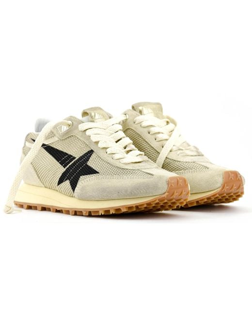 Golden Goose Deluxe Brand Metallic Running Marathon Lace-Up Sneakers