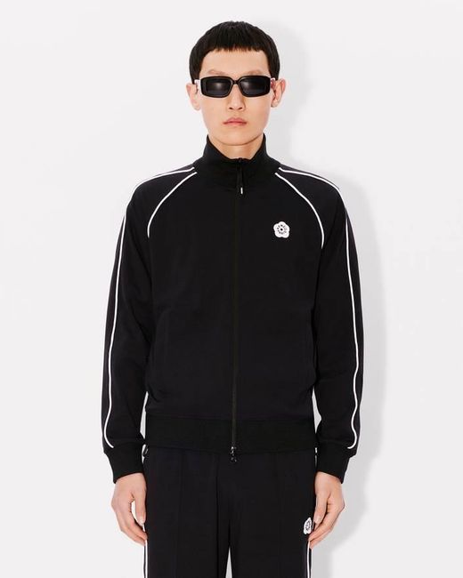 KENZO Blue Boke Flower Zipped Sweatshirt for men