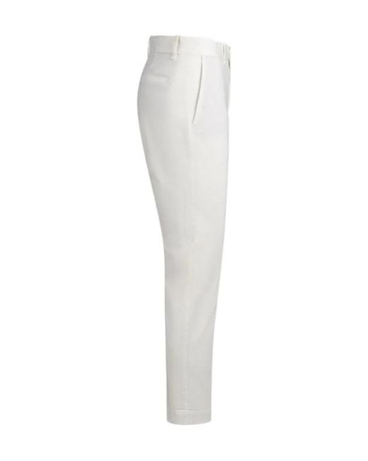 Polo Ralph Lauren White Button-Fastening Trousers