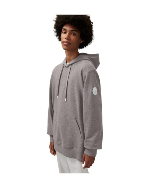 Canada Goose Gray Huron Cotton Hoodie for men