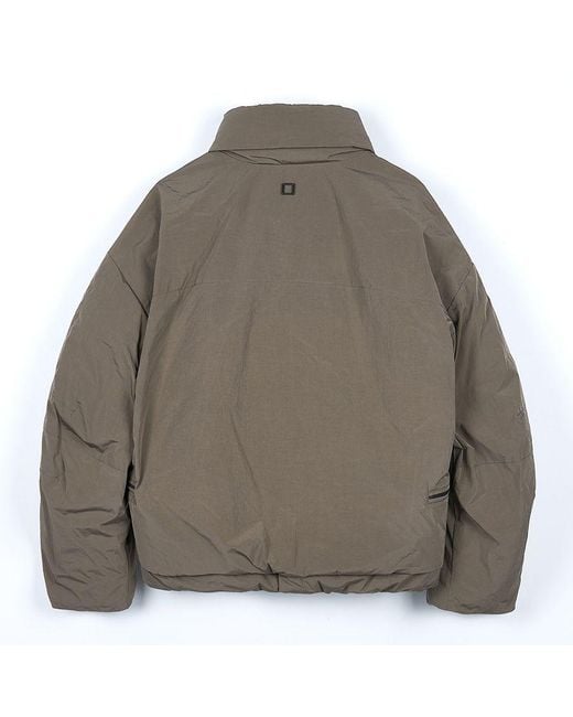 Wooyoungmi Brown Stand-Up Collar Down Jacket for men