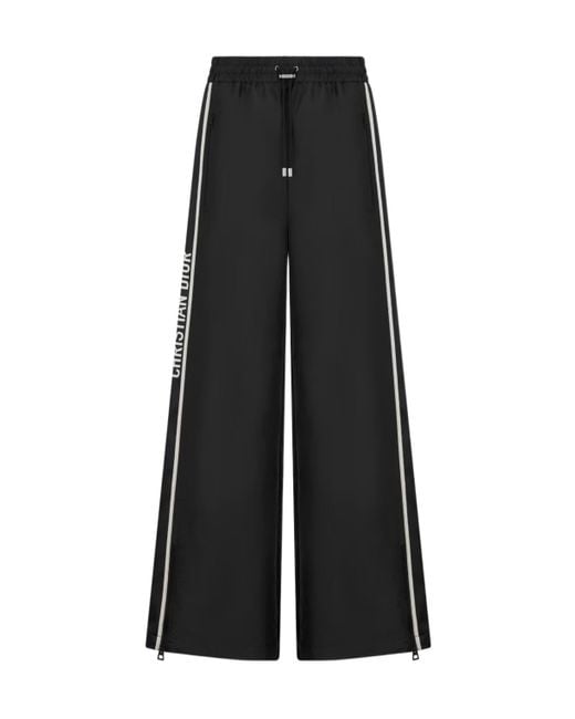 Dior Black Christian Drawstring Straight Leg Pants