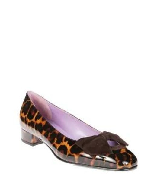 CAREL PARIS Brown Carel Princesse Leopard Printed Ballet Flats