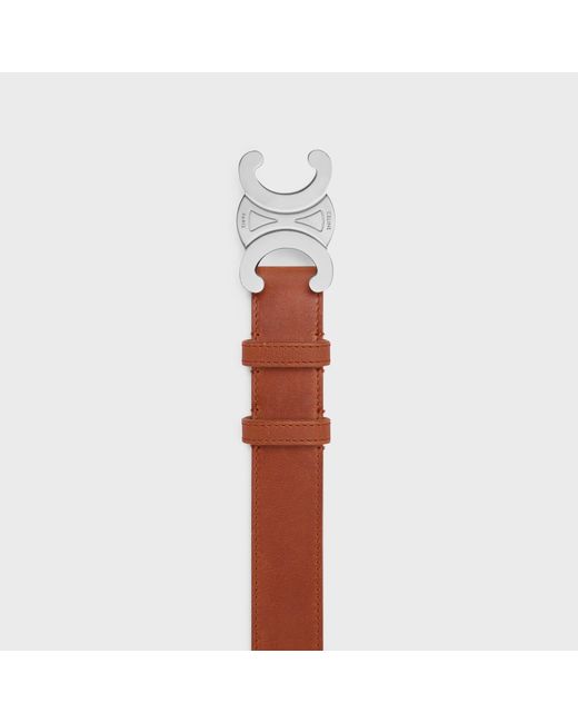 Céline Brown Triomphe Belt 30Mm for men