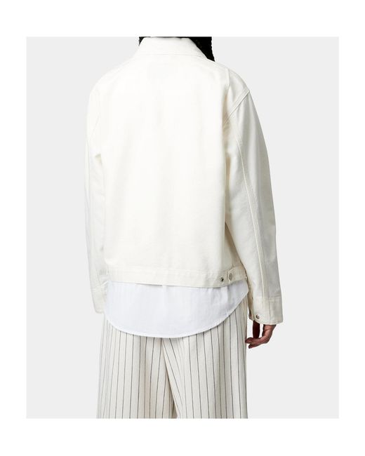 Carhartt White W' Og Detroit Zip Pocket Jacket