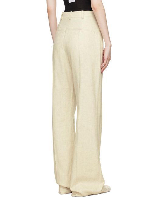 Jacquemus White Le Pantalon Sauge