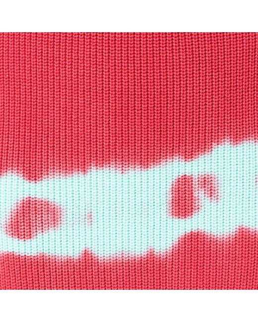 MSGM Red Logo Knitted Skirt