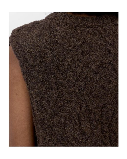 Closed Brown Crew-Neck Vest
