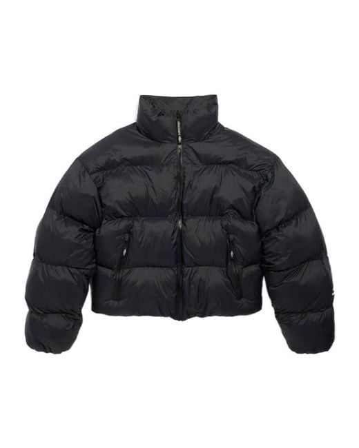 Balenciaga Blue Ski Cropped Puffer Jacket