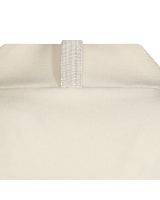 Fabiana Filippi Natural V-Neck Zipped Cardigan