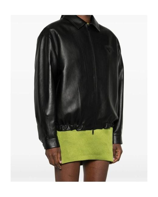 Prada Black Nappa Leather Jacket