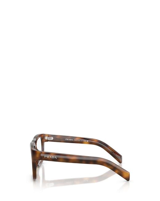 Prada White Eyewear Square Frame Glasses for men