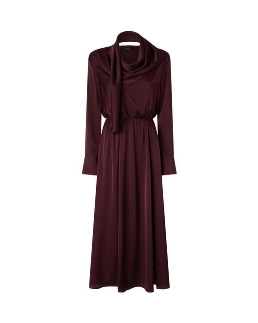 Pinko Red Sash Long Dress