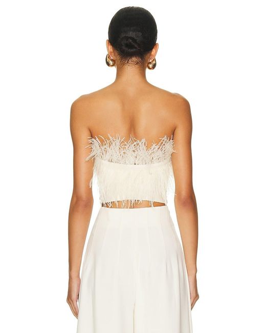 Staud White Trimmed Top
