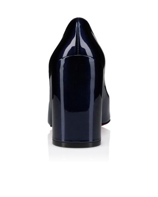 Christian Louboutin Blue Miss Sab Patent Leather Pumps 85