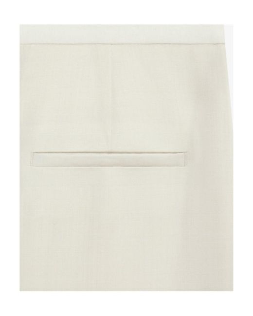 Givenchy White Straight Leg Tailored Trousers