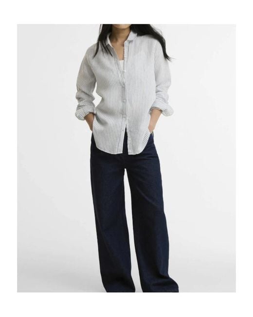 Barbour Gray Marine Relaxed Long-Sleeved Shirt