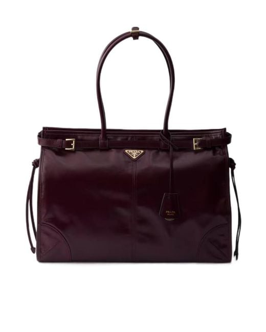 Prada Red Bonnie Extra-Large Leather Bag