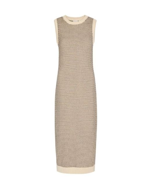 Varley Natural Sadia Patterned Sleeveless Midi Dress