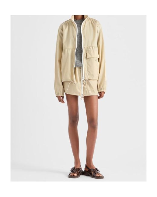 Prada Natural Re-Nylon Blouson Jacket