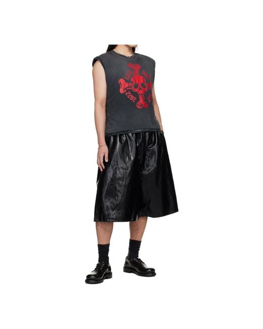 Lu'u Dan Black Crew Neck Sleeveless T-Shirt for men