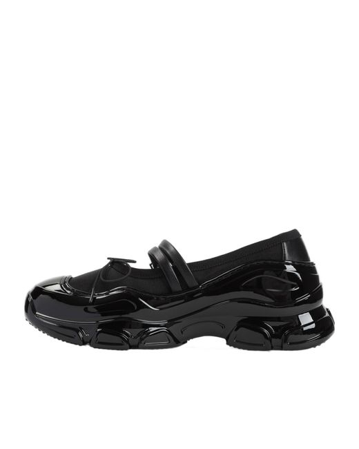 Simone Rocha Black Tracker Ballerina Sneakers