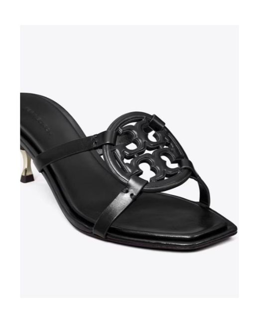 Tory Burch Multicolor Logo Detailed Heeled Sandals