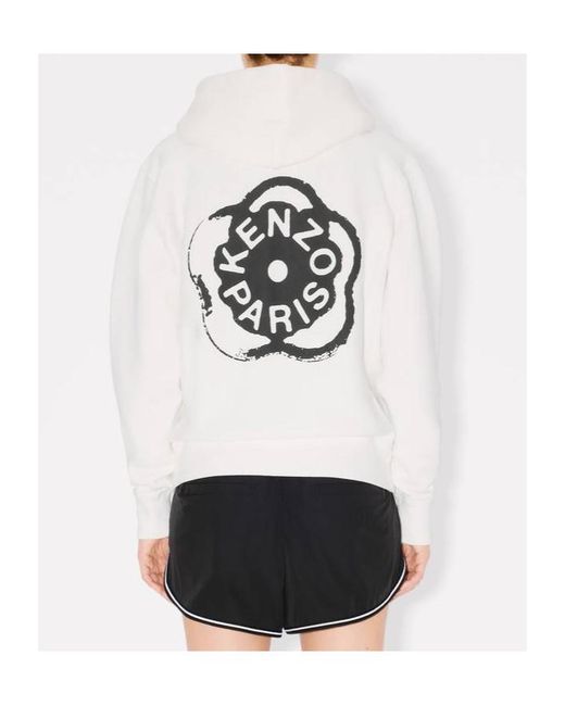 KENZO White Boke Flower 2.0 Hoodie