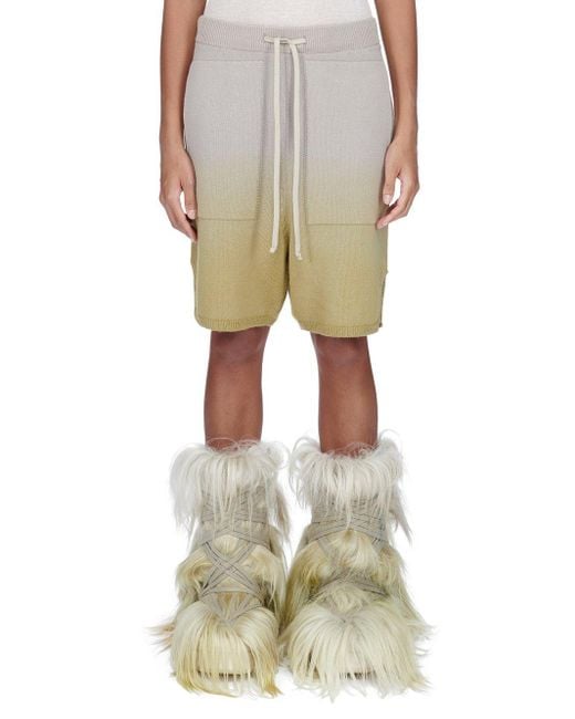 Moncler Gray Moncler Rick Owens Loose Fit Shorts for men