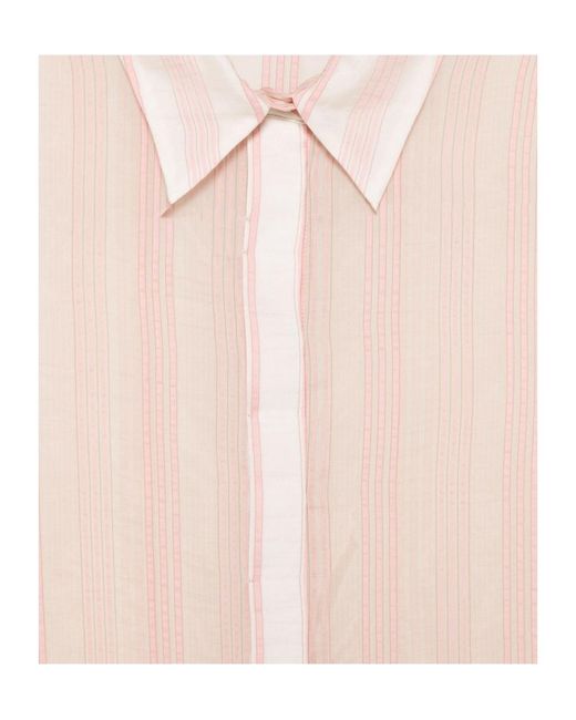 Peserico Natural Striped Shirt