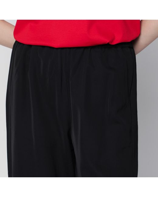 Rohe Black Elasticated-Waist Straight Leg Trousers