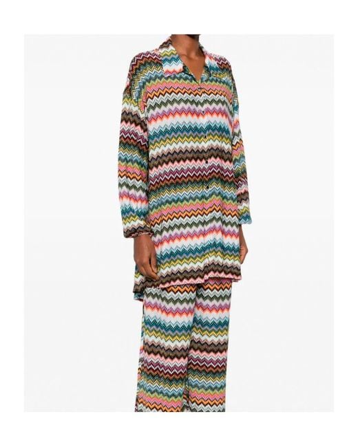 Missoni White Herringbone Shirt