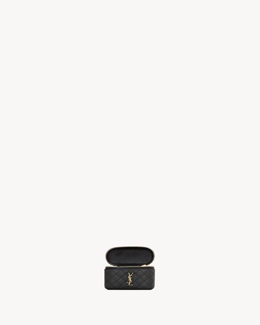 Saint Laurent Black Gaby Micro Vanity Bag