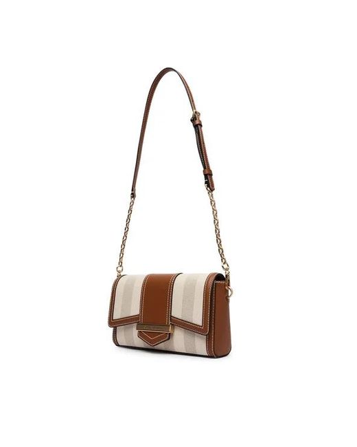 Karl Lagerfeld Metallic Flap Shoulder Bag