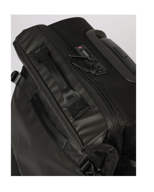 EA7 Black Logo Detail Buckle Strap Luggage