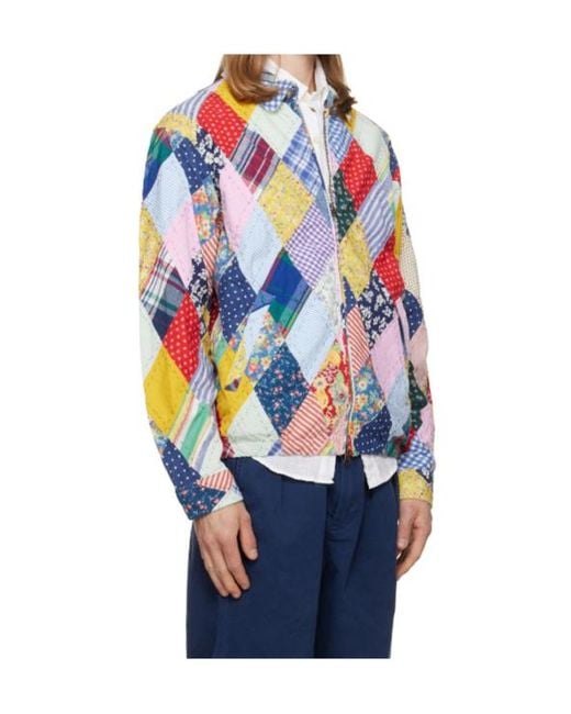 Polo Ralph Lauren Blue Floral Patchwork Jacket for men