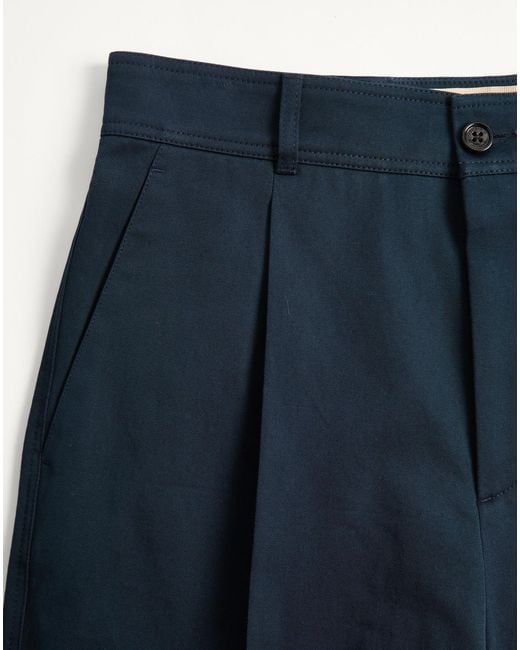 Valentino Blue Pleated Straight Leg Pants for men