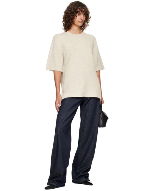 Loulou de Saison Gray Raven Crewneck Knitwear