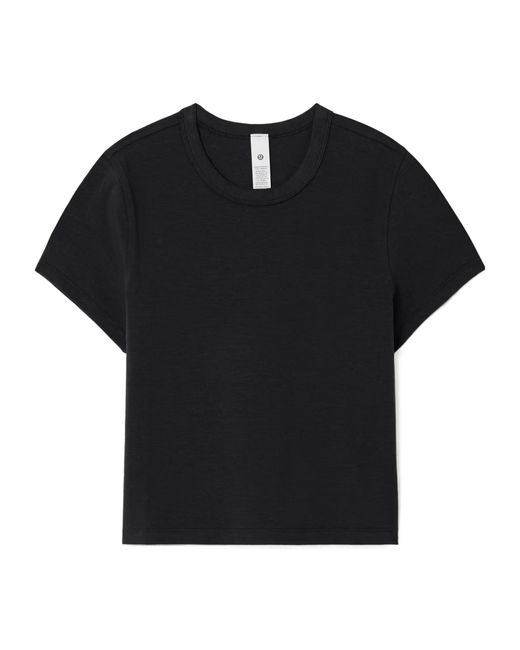 lululemon athletica Black Cotton-Blend Jersey T-Shirt