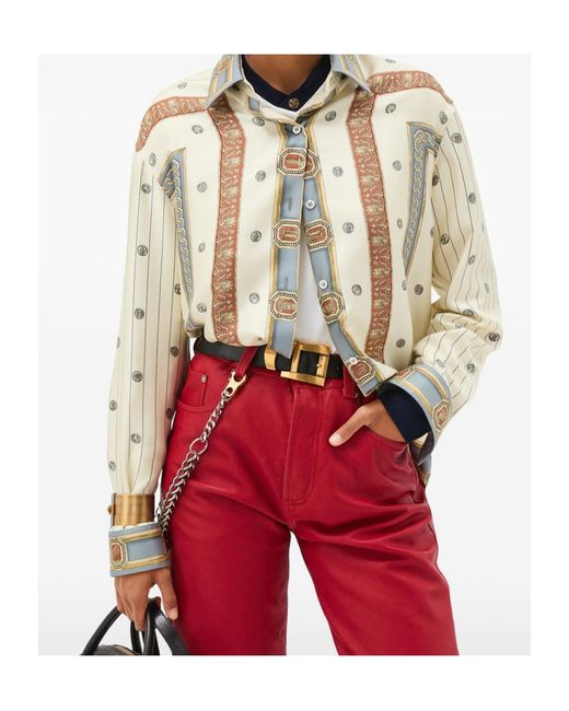 Versace Natural Patterned Shirt