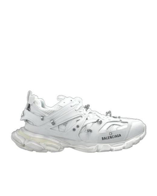 Balenciaga White Track Piercing Sneakers for men
