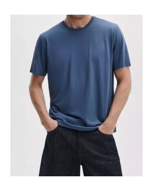 Rag & Bone Blue Classic Tech Jersey Tee for men