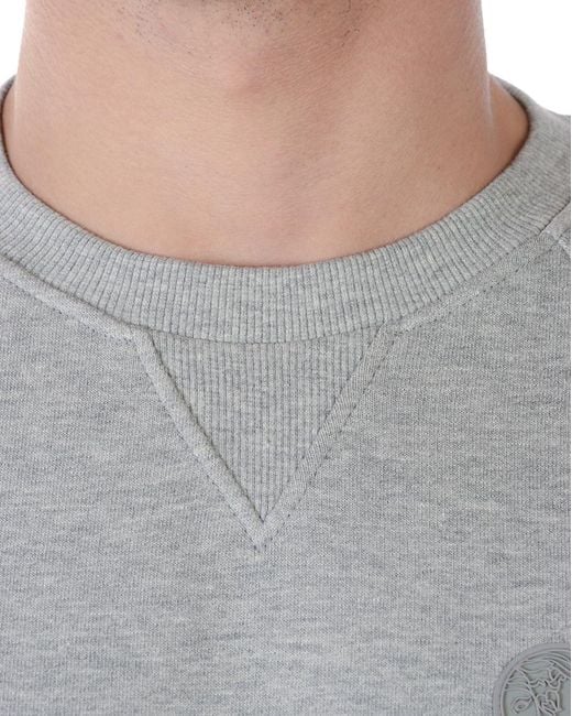 Versace Gray Round-Necked Sweater for men