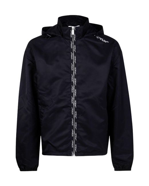 Off-White c/o Virgil Abloh Blue Long-Sleeved Casual Jacket for men