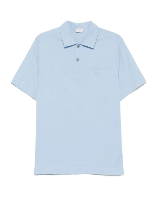 Dries Van Noten Blue Short Sleeve Polo Shirt for men