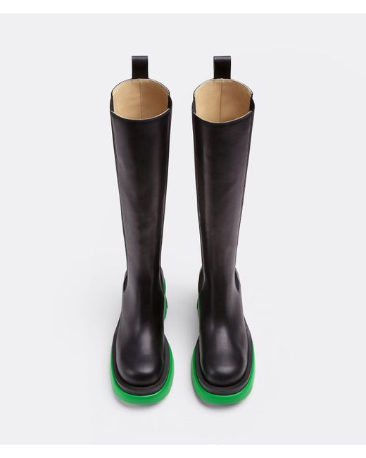 Bottega Veneta Green Flash Knee High Boots
