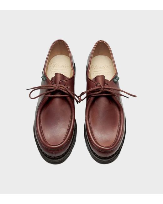 Paraboot Brown Lace-Up Loafers