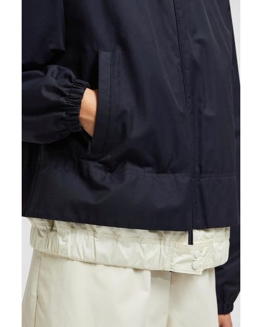 Moncler Blue Janze Layered Twill Zip-Up Jacket