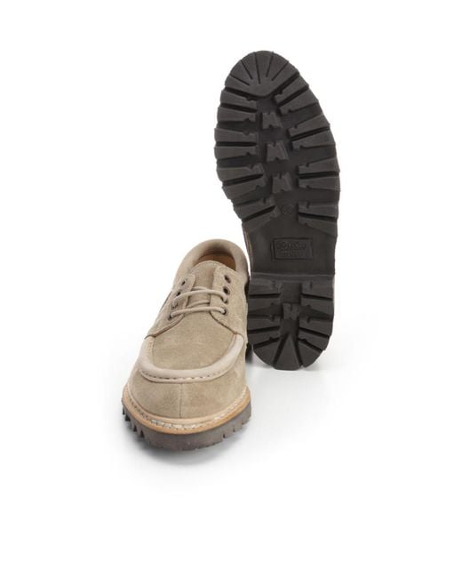 Paraboot Gray Chimey Almond Toe Loafers for men