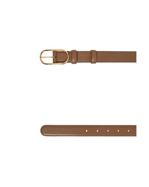 Dolce & Gabbana White Logoed Belt